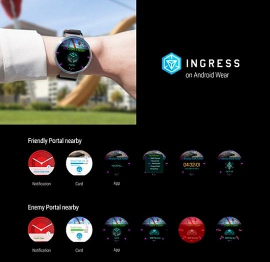 Ingress pro Android Wear | Zdroj: Android Police