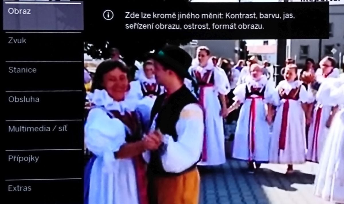 Loewe Bild 5 OLED - menu nastavení