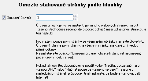 <p>Omezení úrovně je zde velmi pěkně vysvětleno</p>