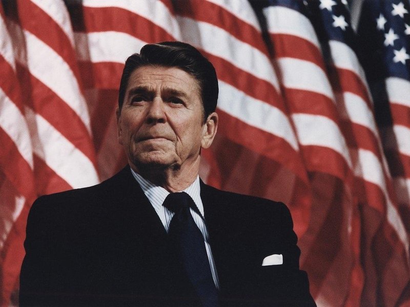 Americký prezident Ronald Reagan v roce 1982. 