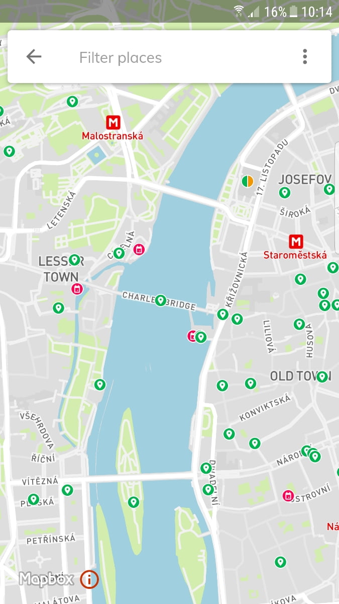 Aplikace Prague Visitor Guide od Prahy a Operátora ICT