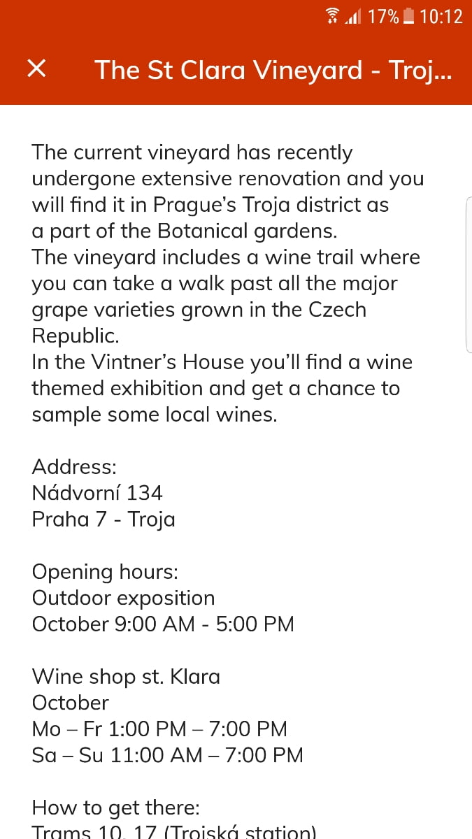 Aplikace Prague Visitor Guide od Prahy a Operátora ICT