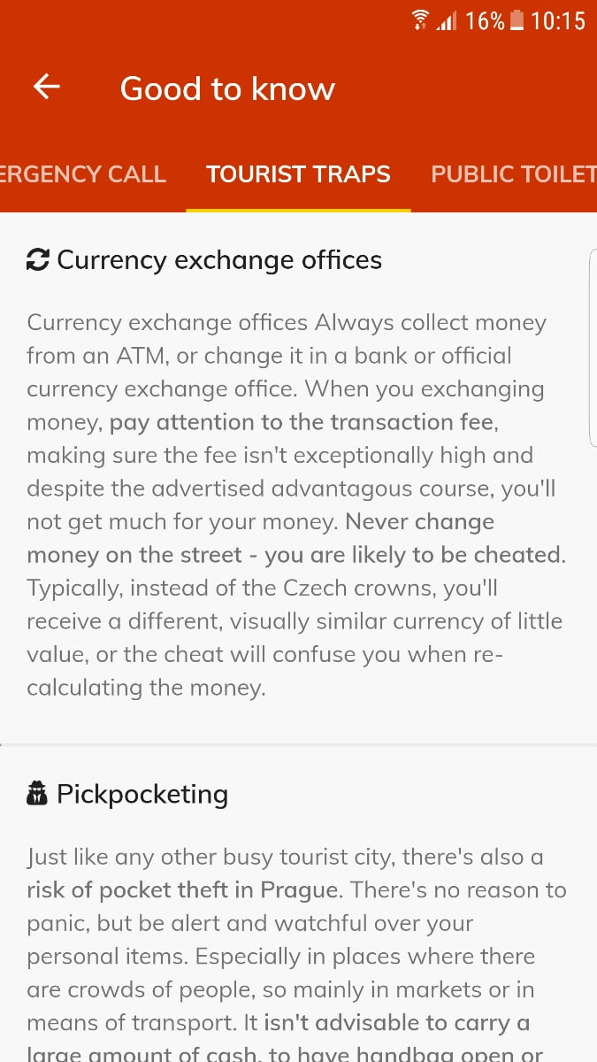 Aplikace Prague Visitor Guide od Prahy a Operátora ICT