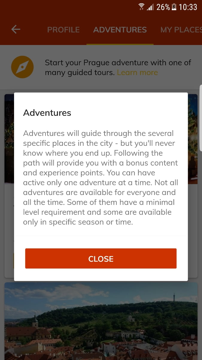 Aplikace Prague Visitor Guide od Prahy a Operátora ICT