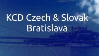 Poutač na setkání KCD Czech & Slovak v Bratislavě