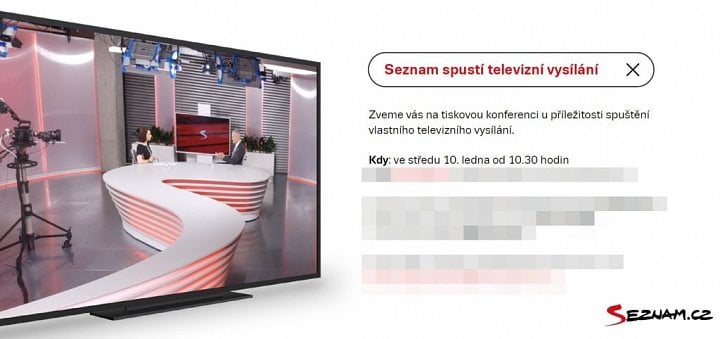 Seznam zve na spuštění vlastní televize