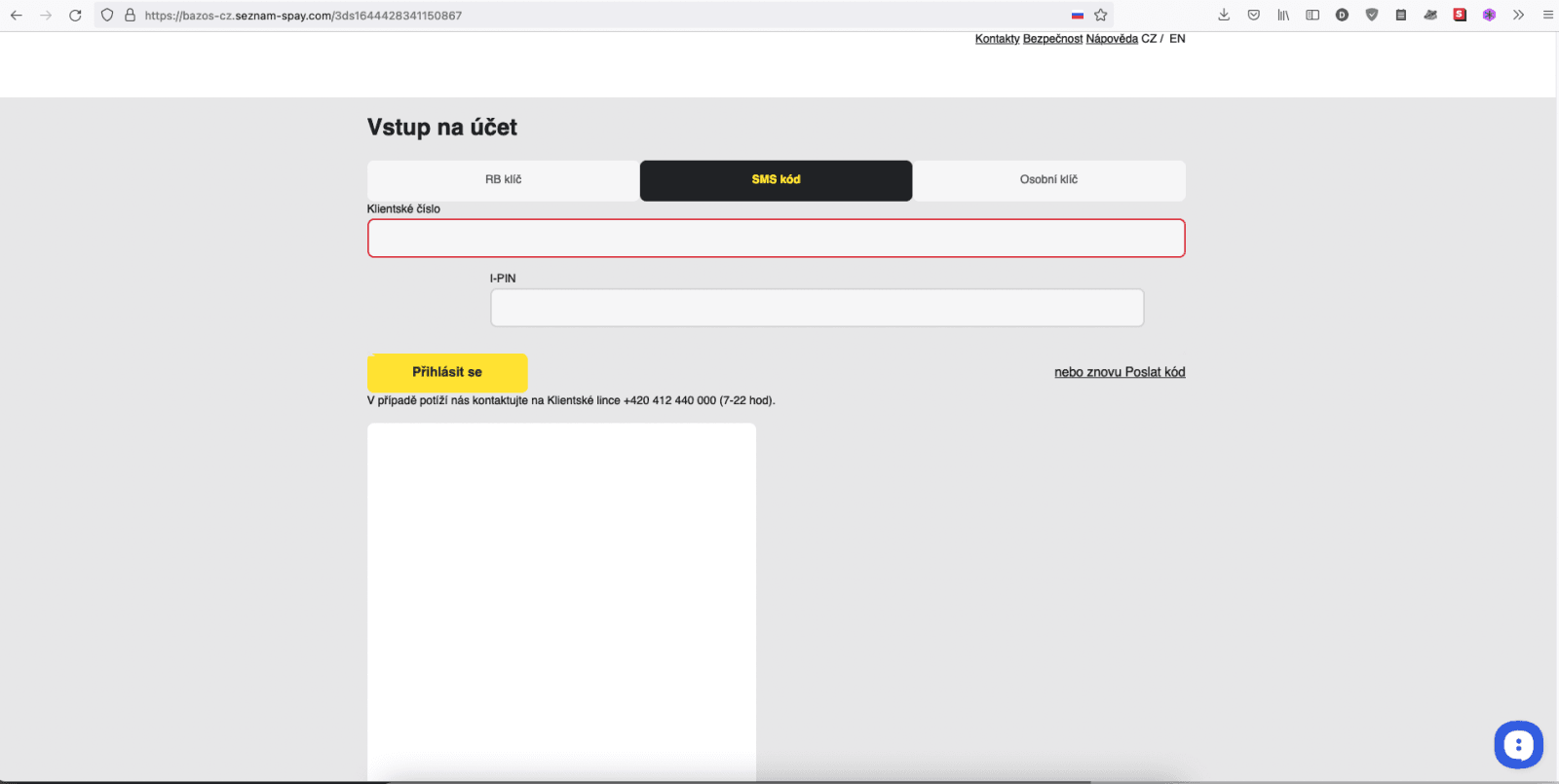 Chronologický začátek komunikace s podvodníkem. Přes podvodný web a podvodnou platební bránu až po chat se "zákaznickou podporou". (09. 02. 2026)
