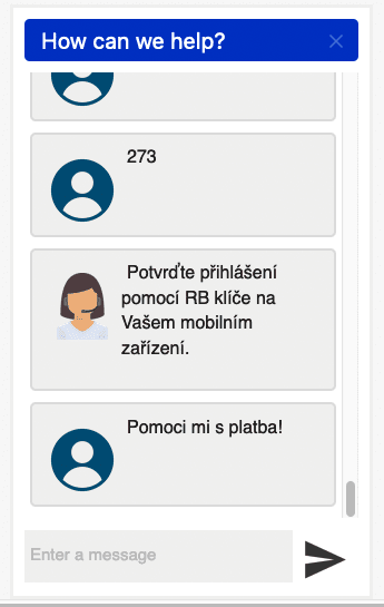 Chronologický začátek komunikace s podvodníkem. Přes podvodný web a podvodnou platební bránu až po chat se "zákaznickou podporou". (09. 02. 2022)