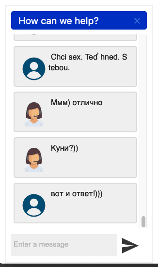 Chronologický začátek komunikace s podvodníkem. Přes podvodný web a podvodnou platební bránu až po chat se "zákaznickou podporou". (09. 02. 2022)