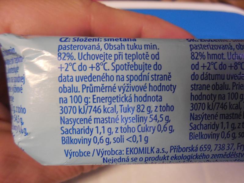 MÁSLO. Kategorie: Nejakostní potraviny. Nevyhovující parametr: voda. Obsah vody v másle byl vyšší, než připouští příslušný právní předpis. Výrobce: EKOMILK a.s., Frýdek-Místek. Místo kontroly: JIP východočeská, a.s., Pardubice