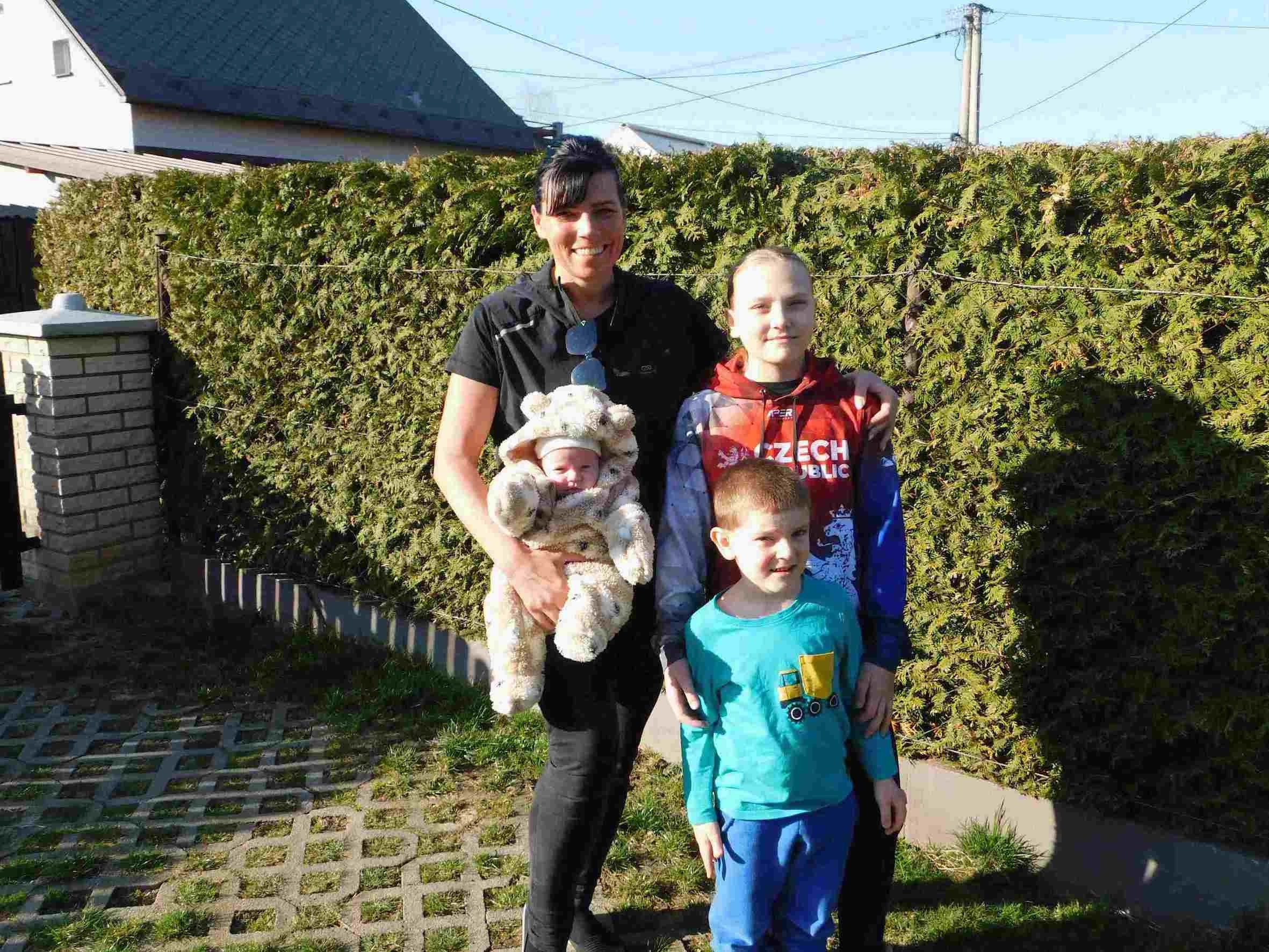 Pacientka Martina Mertová se svými dětmi