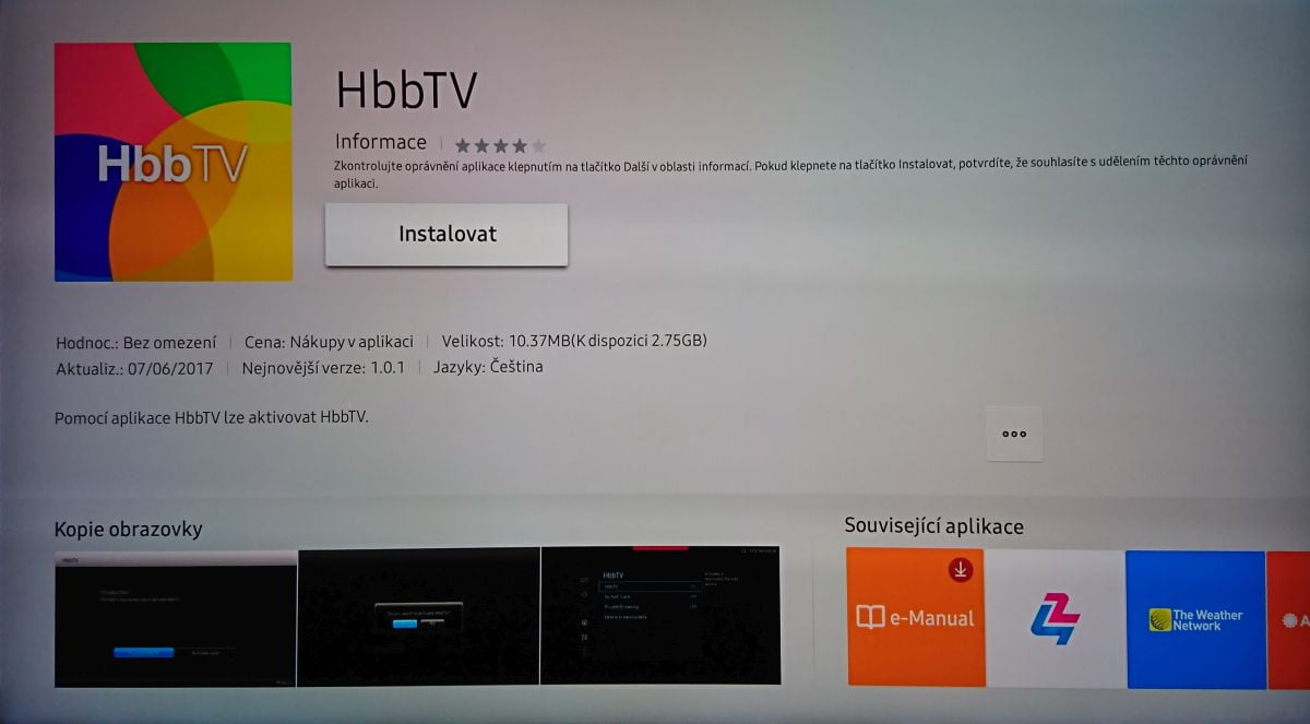 Samsung QLED - HbbTV