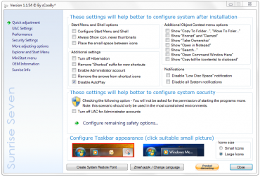 <p>Sunrise Seven - nastavení Windows 7 po svém</p>