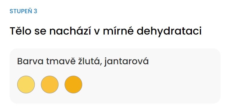 Z barvy moči poznáte, zdá pojete moc nebo málo