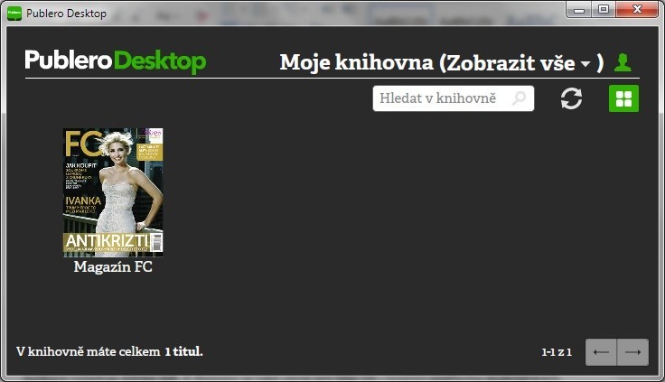 Pomocí Publero Desktop si můžete zakoupené e-časopiy prohlížet offline