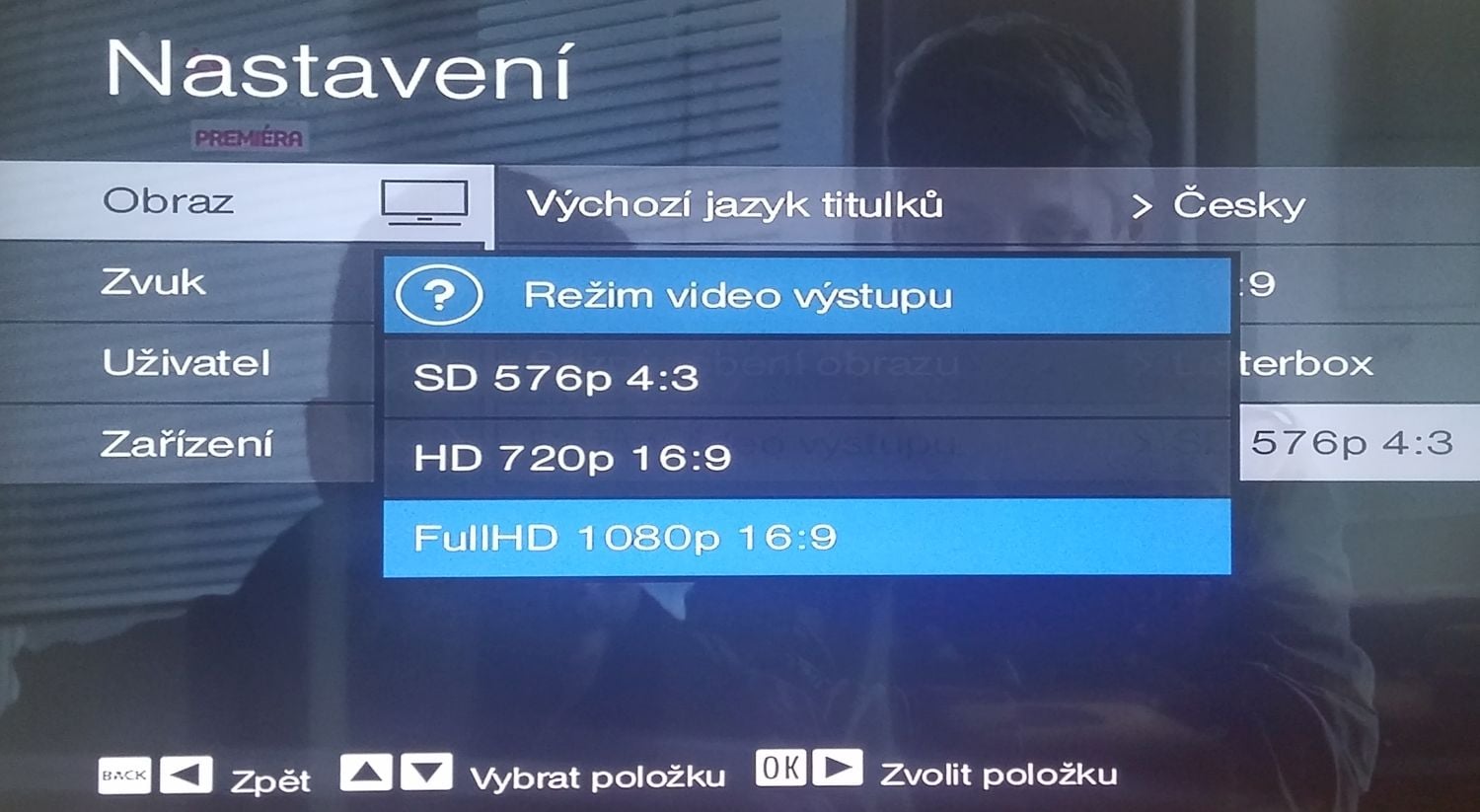 Digi2GO, set-top box Arris VIP1113 - Home a Nastavení