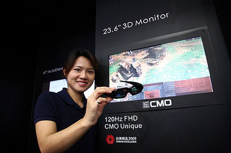 3D 120Hz LCD displej CMO