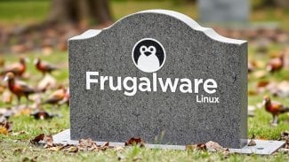 Pomyslný hrob linuxové distribuce Frugalware Linux