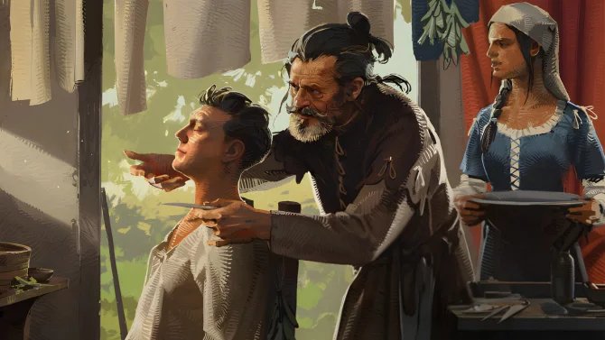 Holič ve hře Kingdom Come: Deliverance II