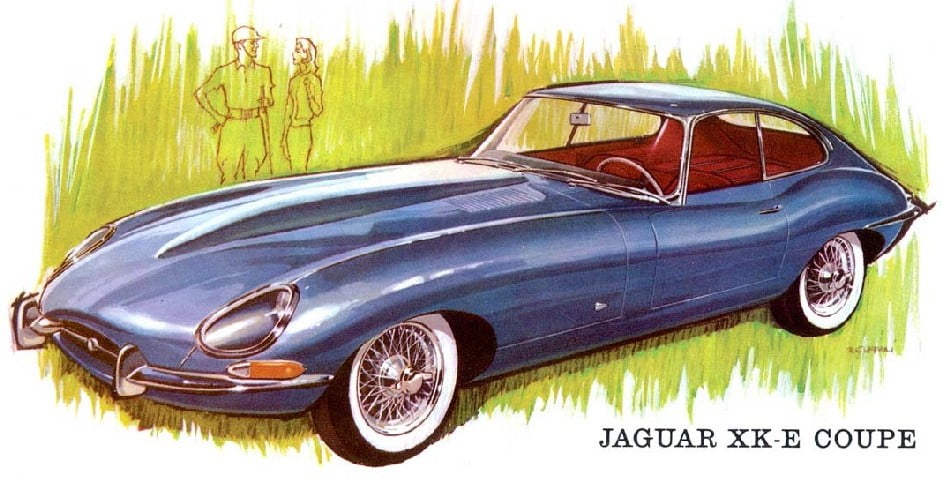 Na americkém trhu dostal E-Type typový název XK-E, navazoval tak přímo na úspěchy například XK 150