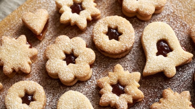 Slepované cukroví, linecké