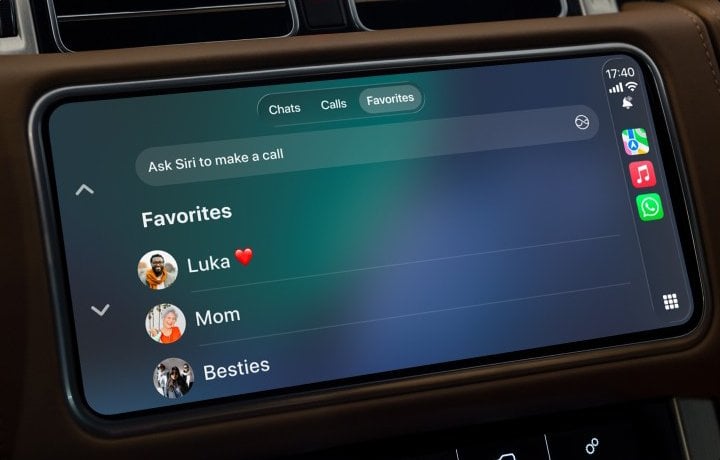 Nově umí WhatsApp v CarPlay a Android Auto pracovat s oblíbenými kontakty.