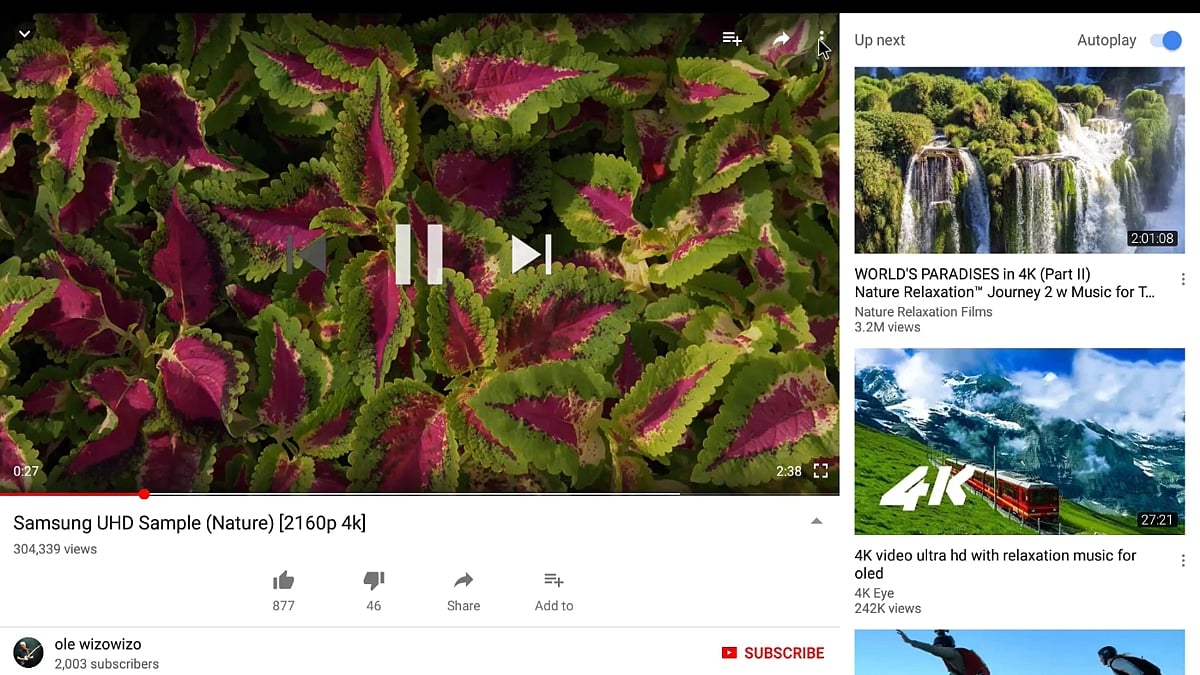 Zidoo H6 Pro - Přehrávání 1440p ve zmenšeném a plném okně