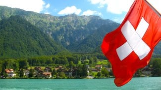 Bönigen from Lake Brienz