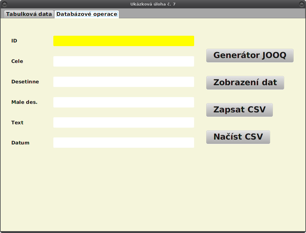 JavaFX: kombinace H2 + JOOQ