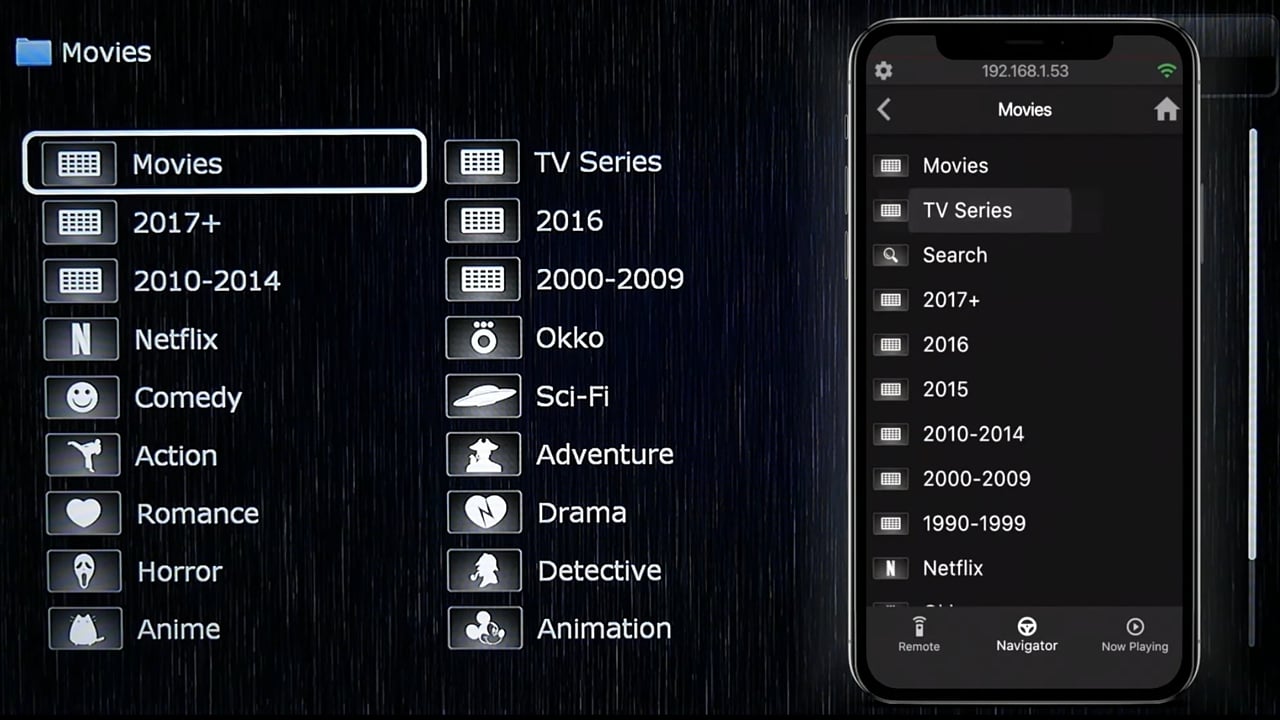 Mobilní aplikace Dune Control (firemní prezentace)