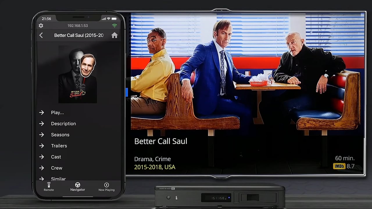 Mobilní aplikace Dune Control (firemní prezentace)
