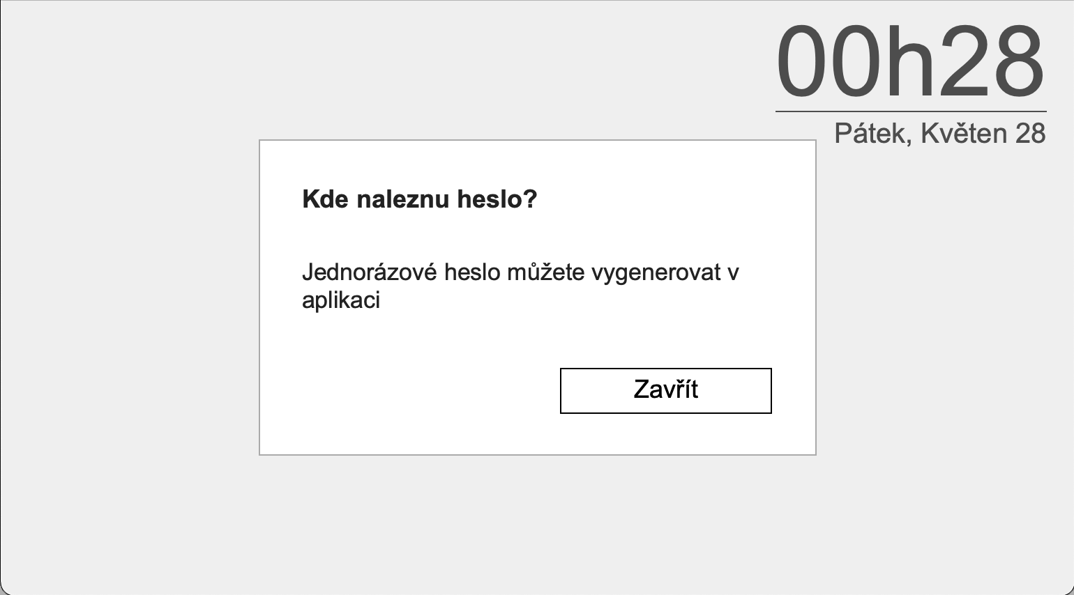 Neurčitá nápověda, podle které heslo v aplikaci nenajdete