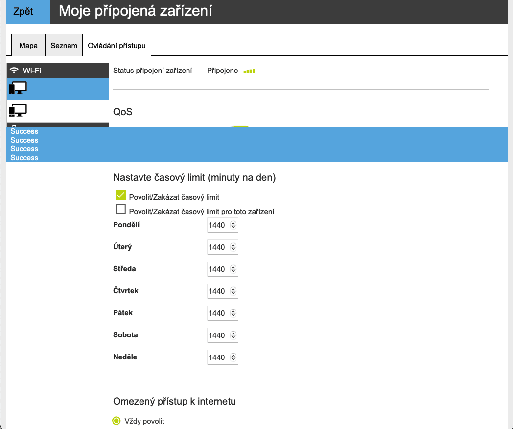 O₂ Smart Box (2021): Administrace
