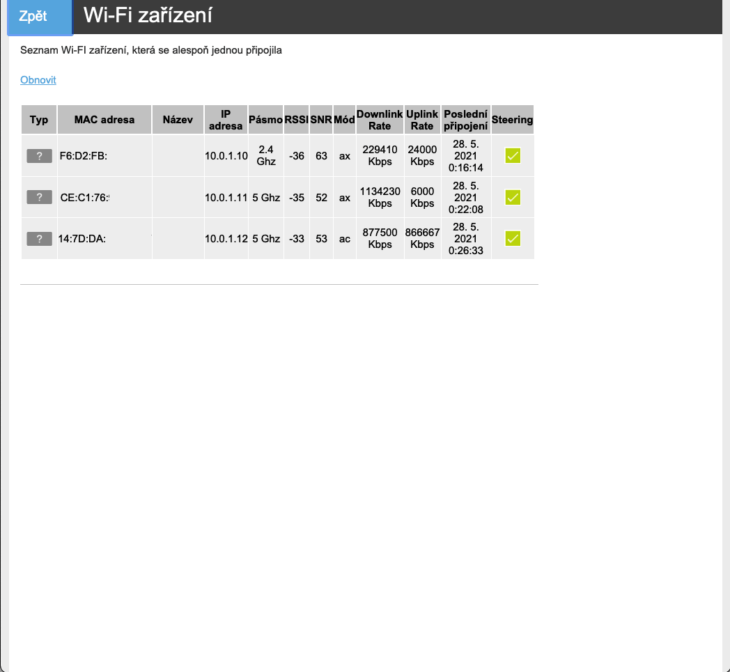 O₂ Smart Box (2021): Administrace