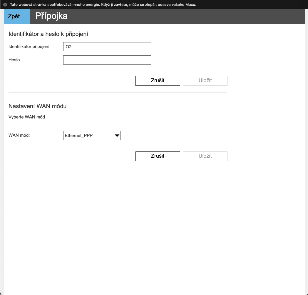 O₂ Smart Box (2021): Administrace