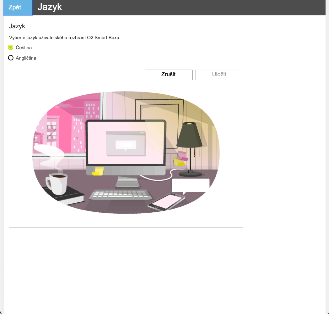 O₂ Smart Box (2021): Administrace