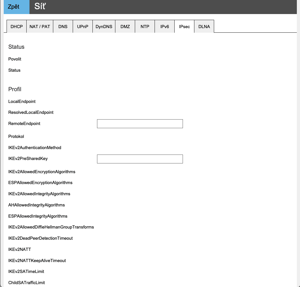 O₂ Smart Box (2021): Administrace