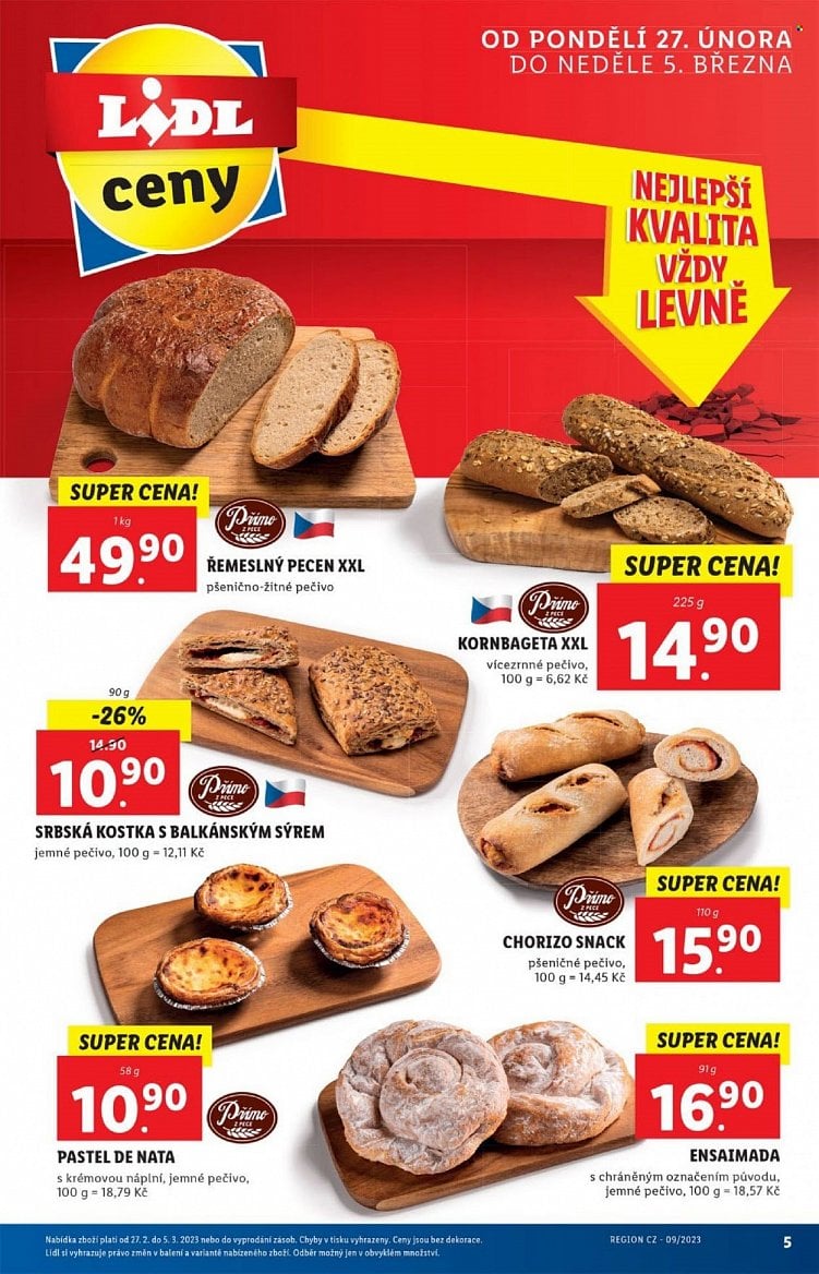 Sladkosti a pečivo v nabídce supermarketů