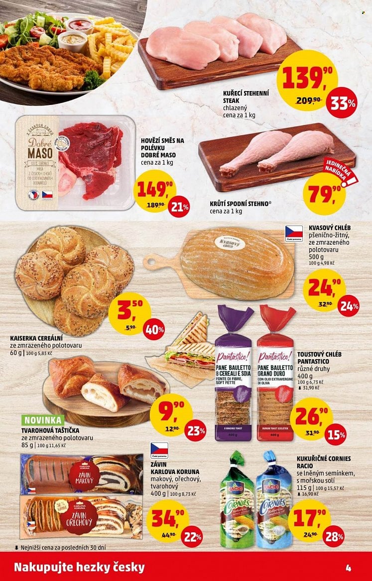 Sladkosti a pečivo v nabídce supermarketů