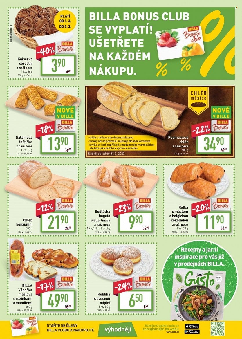 Sladkosti a pečivo v nabídce supermarketů