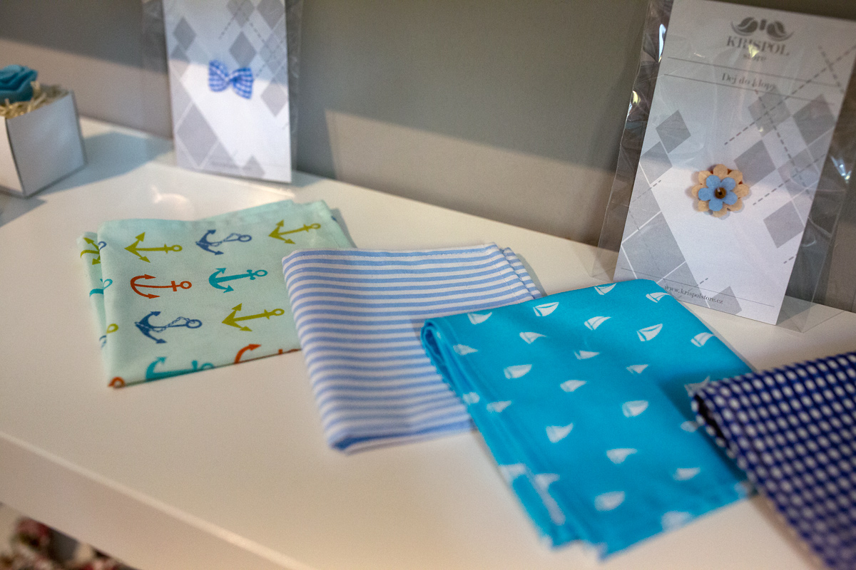 Krispol Store, první české motýlky. Showroom Mánesova 58, Praha.