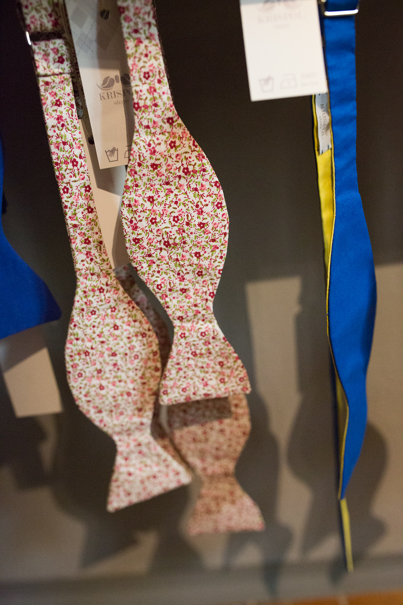 Krispol Store, první české motýlky. Showroom Mánesova 58, Praha.