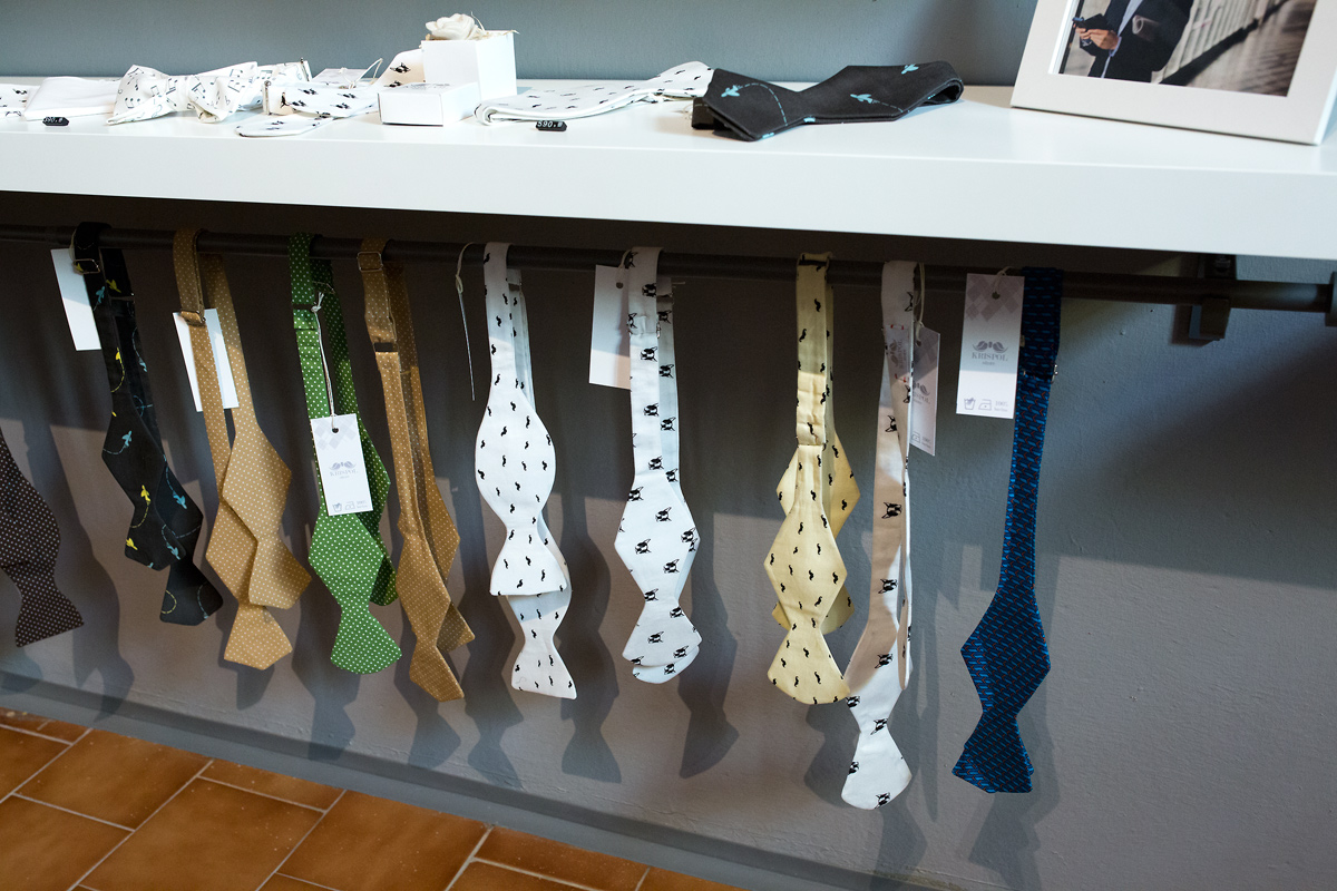 Krispol Store, první české motýlky. Showroom Mánesova 58, Praha.