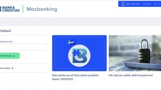 Internetové bankovnictví bývalé Max banky. Od 1. 10. 2024 jde o značku Banky CREDITAS. (1. 10. 2024)