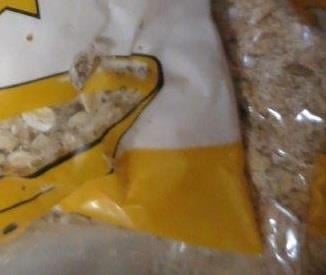 Vinh Cao Thanh, Bílina-Teplické Předměstí: OVESNÉ VLOČKY - na obale potraviny i uvnitř balení byl zjištěn výskyt živých i mrtvých škůdců - larvy, moli a stopy po jejich činnosti - pavučinky. Potravina měla prošlé datum minimální trvanlivosti.