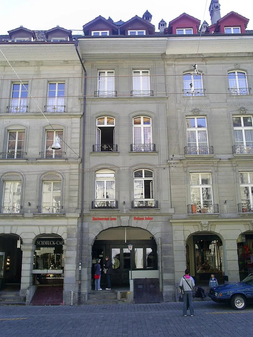 Dům ve švýcarském Bernu, kde manželé žili v letech 1903 až 1905