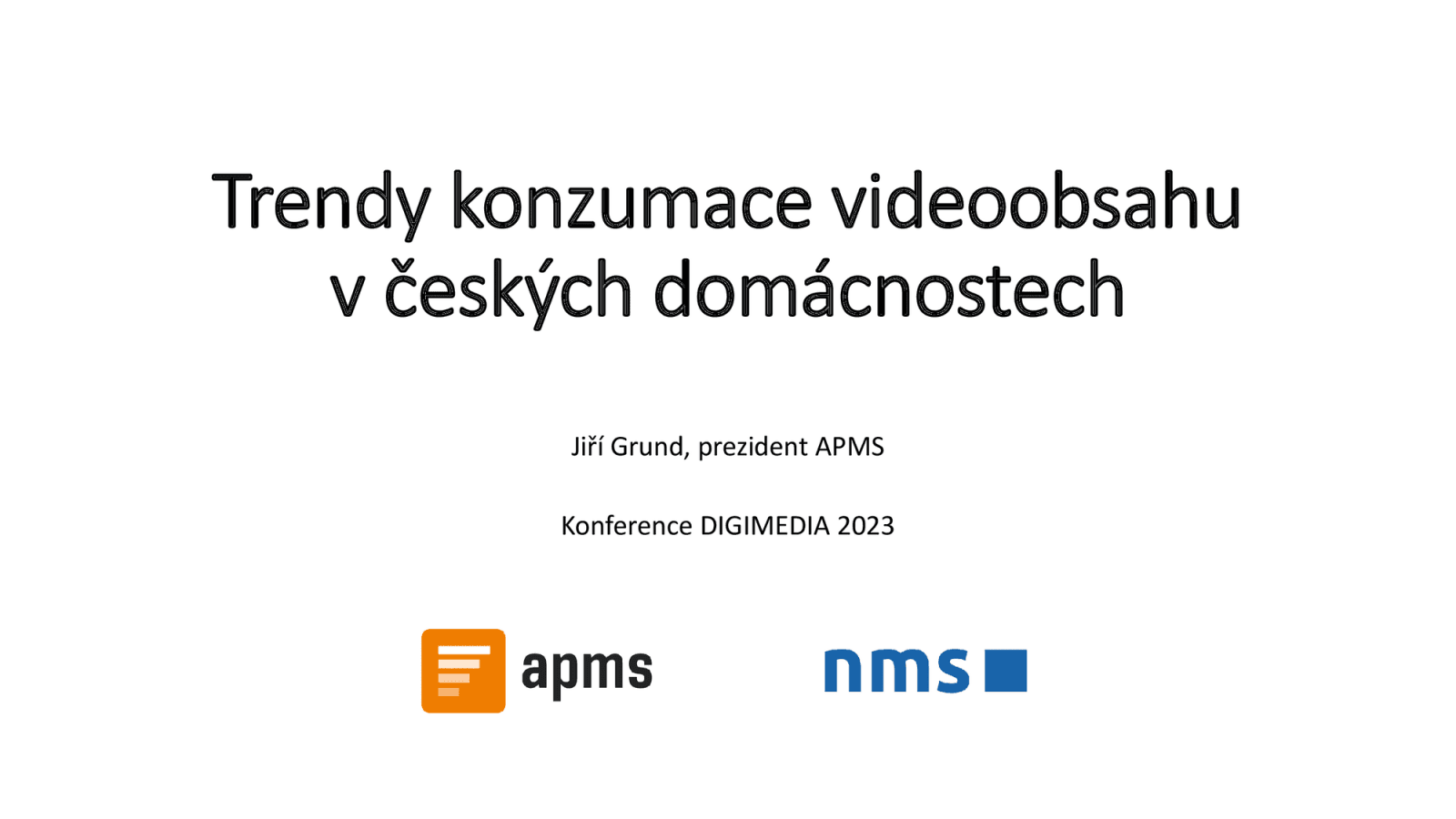 Trendy konzumace videoobsahu (jaro 2023), průzkum pro APMS