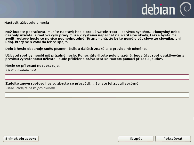 Debian 7.0 Wheezy grafická instalace
