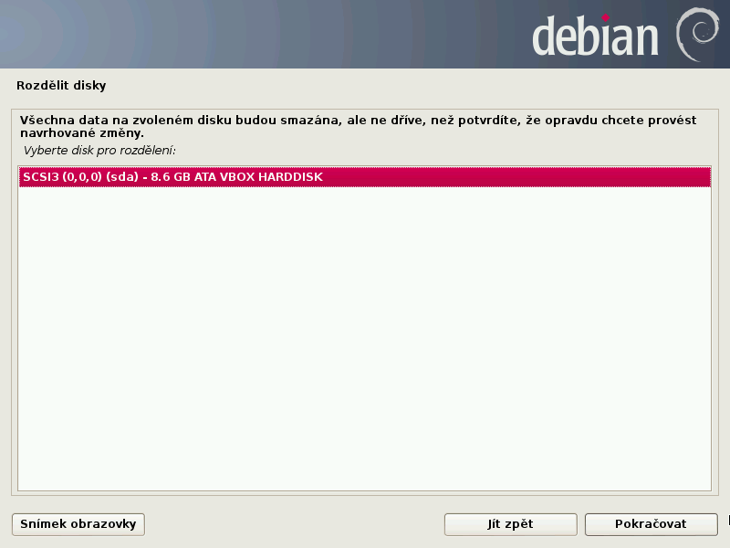 Debian 7.0 Wheezy grafická instalace