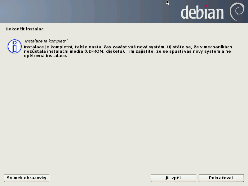Debian 7.0 Wheezy grafická instalace